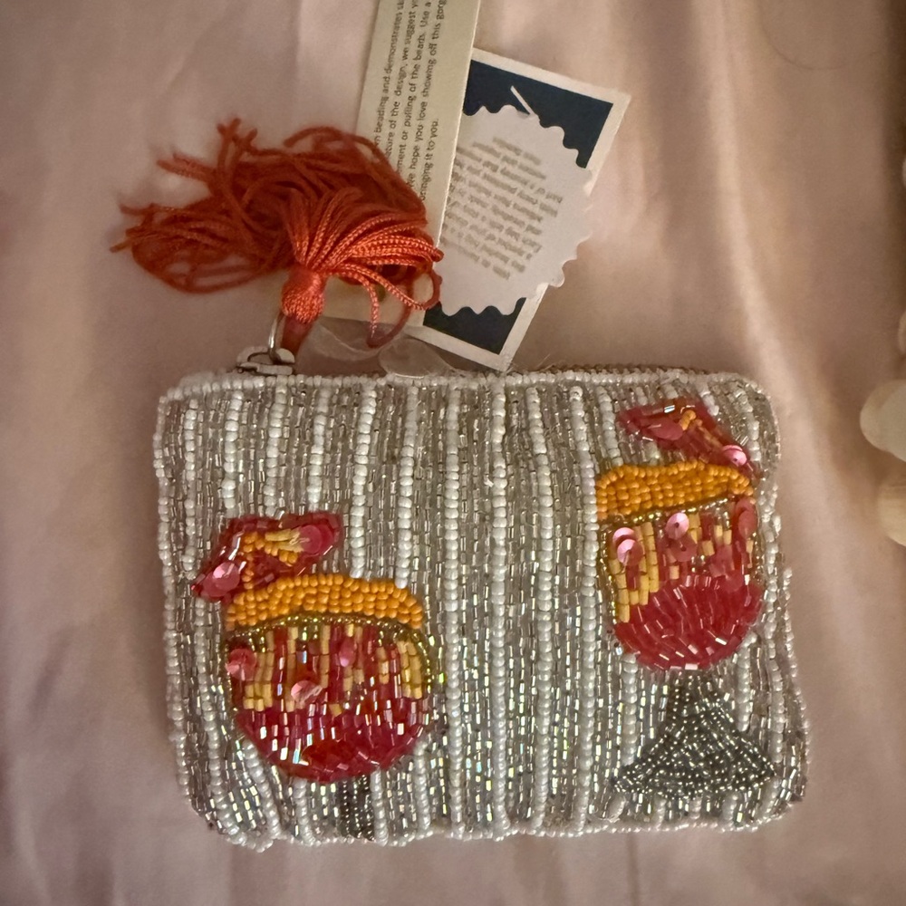 Beaded Cocktail Design pouch
